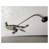 Vintage Metal Cowboy On Horse Balance