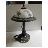 Reverse Painted Table Lamp Glass Shade