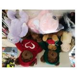 Assorted Stuffed Animals, Doll