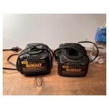 Two Dewalt 18v Chargers, Both Work