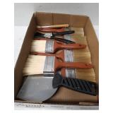Assorted Paint Brushes, Scraper