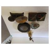 Vintage Small Cast Iron Scale, Ashtrays & More