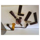 Vintage Oil Dispenser,  Hand Drill & Other Items