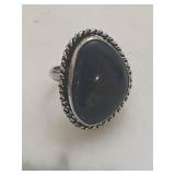 Sterling Blue Lapis Gemstone Ring