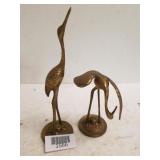 Brass Like Crane Figures