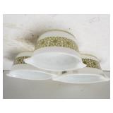 Pyrex Green Butterfly Design Casserole Bowl