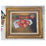 Apples In Copper Signed Painting