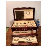 Large Jewelry Box With Contents