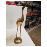 Brass Like Crane Statue