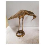 Brass Like Crane Statue