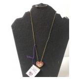 Ladies Cloisonne Heart Pin/Pendant