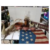 Longaberger Basket And Primitive Home Decor