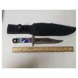 Decorative Handled Knife W/sheath