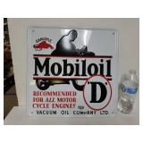 Mobiloil Metal Sign