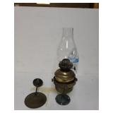 Antique Nautical Boat Lamp And Base