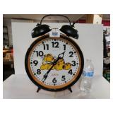 Vintage 1978 Large Sunbeam Garfield Alarm  Clock.