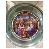 1989 Stained Glass A Child Is Born Christmas