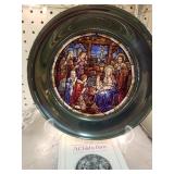 1989 Stained Glass A Child Is Born Christmas