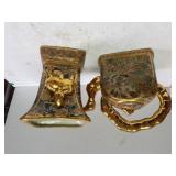 Decorative Porcelain Oriental Inspired Kettle,