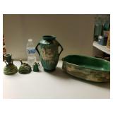 Roseville Pottery. 1 Candlestick Needs Repair