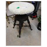 Antique Clawfoot Piano Stool