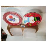 Food Storage Containers,  Holiday Paper Plates