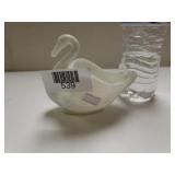 Vintage Milk Glass Swan