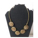 Ladies Unique Multi-medallion Necklace