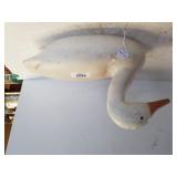 Wood White Duck Decoy