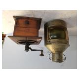 Vintage Grinder & Starboard Oil Lantern