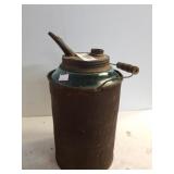 Dandy Kerosene Aqua Glass Metal Filler Bottle