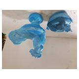 Vintage Westmoreland Blue Slag Glass Rooster &