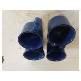 Marlboro Unlimited Blue Speckled Coffee Mugs