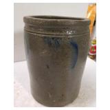 Stoneware Pottery With Blue Markings