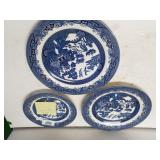 Churchill Blue Willow Plates