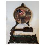 Patriotic Decorative Plate, Keys Hooks, Tray
