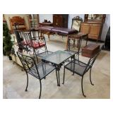 Vintage Iron Garden Table And Chairs Set