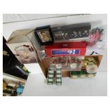 Assorted Holiday Candle Holders,  Wine Glass