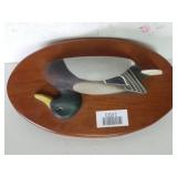 Wooden Drake Mallard Duck Plague,  Signed