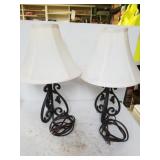 Wrought Iron Table Lamps(2)2