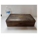 Antique Box With Contents To Include Old