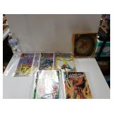 Vintage Spiderman Comic Books And Clock