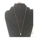 Ladies 14K GF Necklace W/Opal Pendant - Marked