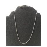 Ladies Silvertone Necklace Chain - Marked
