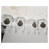 Glass Shell Mason Jars
