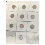 1943 Uncirculated WW2 Steel Cent + others lot