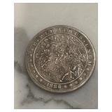1886 Western Stagecoach Hobo Silver Dollar