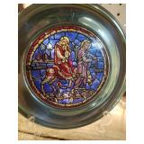 Stained Glass Departed Egypt  Christmas Plate