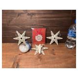 Lenox Snowflake, 3 Metal Primitive Stars &