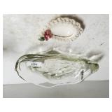 Glass Oyster Bowl & Dish